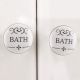 Bath Flat Ceramic Cabinet Knob